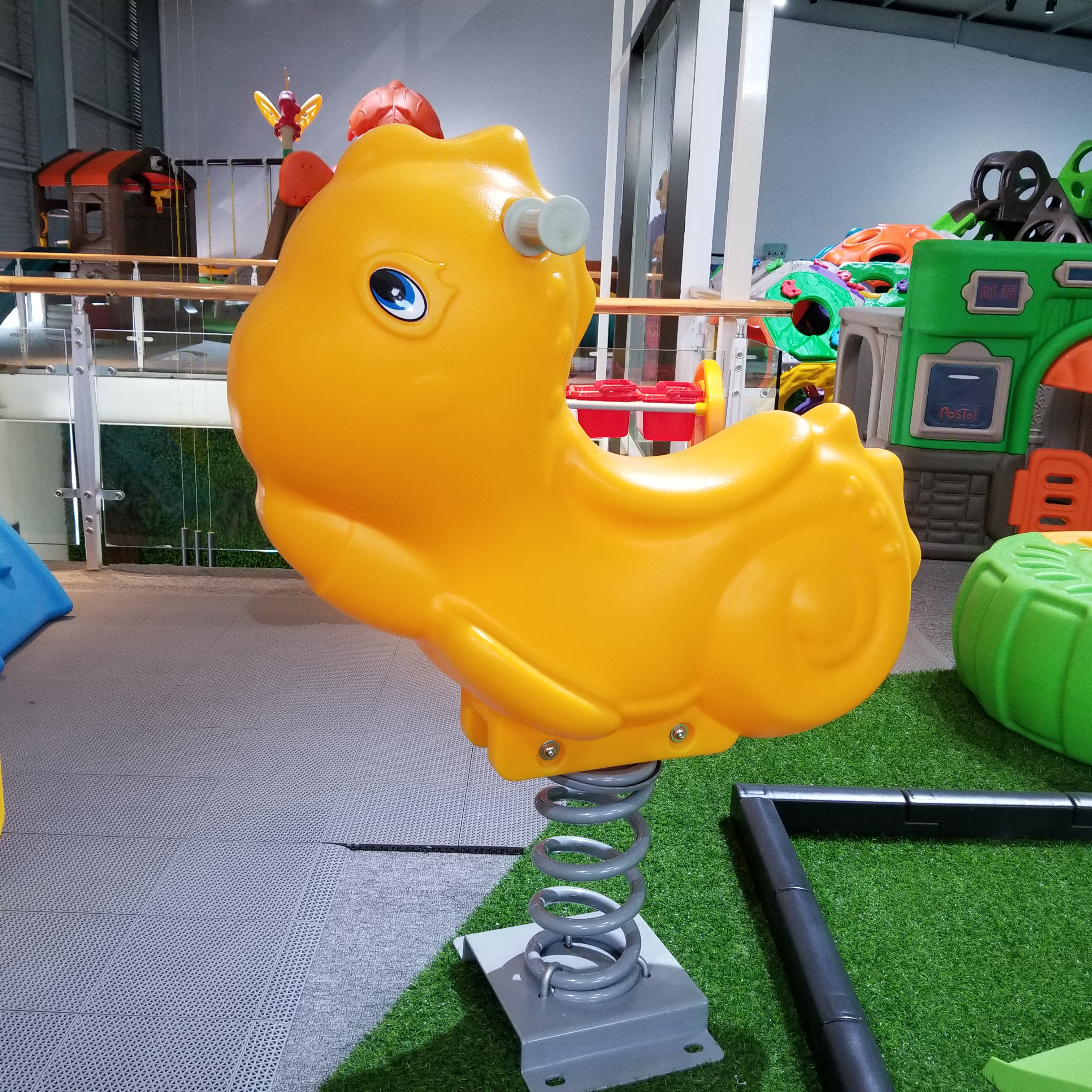 Roto Kalıplamadan Yapılmış LLDPE Kids Spring Rider 